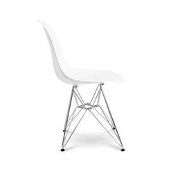 Eiffel Chair - White / Metal Base -Chic Furniture Shop cai 007 wb 3 1