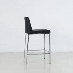 Celine Counter Stool -Chic Furniture Shop celine stool chrome frame side view 1