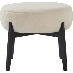 Wilson Stool - White Boucle -Chic Furniture Shop cha071 2