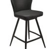 Janna Swivel Counter Stool - Black
