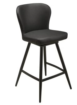 Janna Swivel Counter Stool - Black