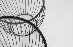 Cyclone Glass Matte Black Accent Tables - Set Of 2 13 Cyclone Glass Matte Black Accent Tables - Set Of 2 -Chic Furniture Shop cyclone glass accent tables 1