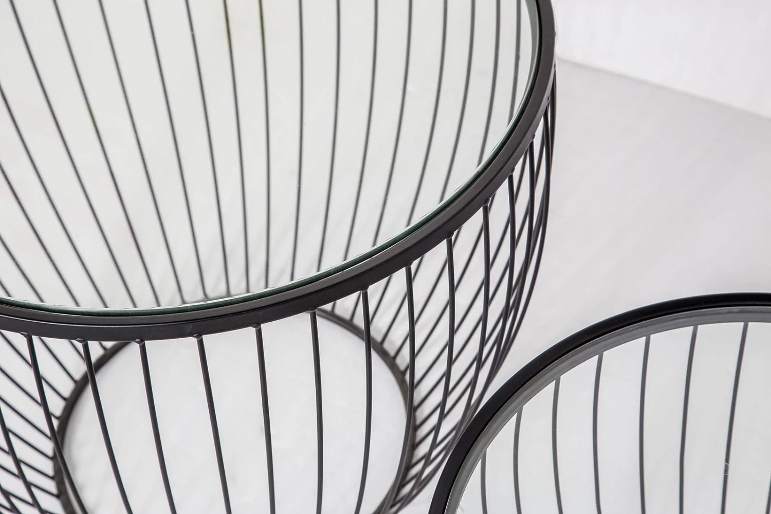 Cyclone Glass Matte Black Accent Tables - Set Of 2 8 Cyclone Glass Matte Black Accent Tables - Set Of 2 - Image 6