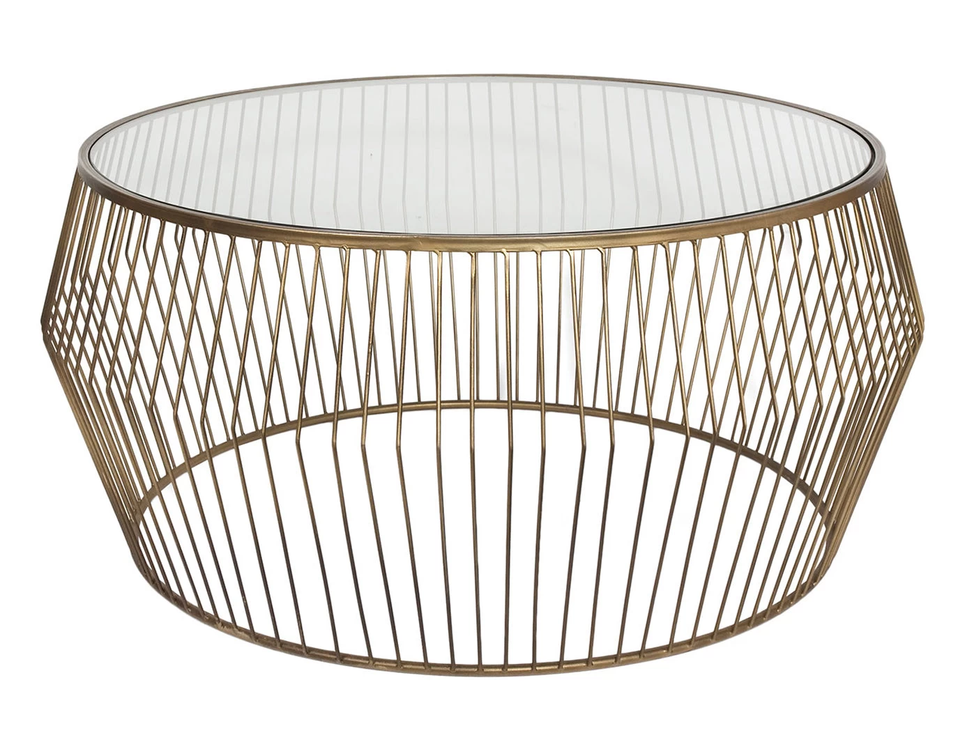 Cyclone Wire Coffee Table - Gold 3 Cyclone Wire Coffee Table - Gold