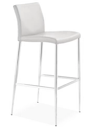 Brentwood Bar Stool - White 3 Brentwood Bar Stool - White