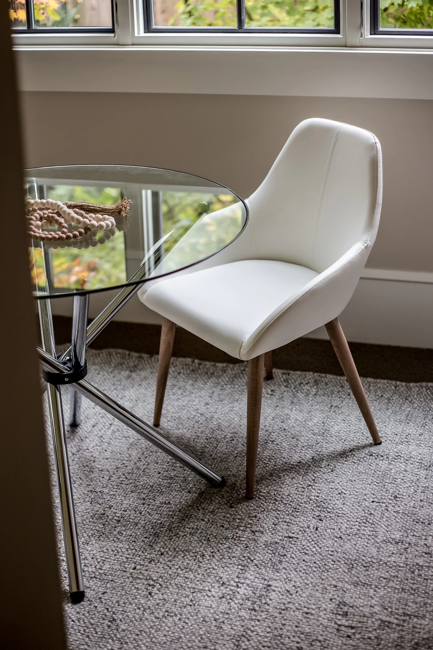 Tina Chair – White / White Oak 9 Tina Chair – White / White Oak - Image 7