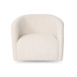 Helen Chair – Cream Bouclé -Chic Furniture Shop evita swivel chair creme boucle 2