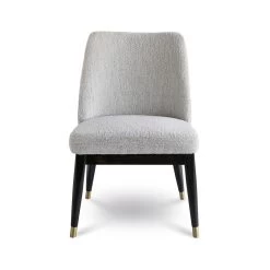 Fawcett Dining Chair – Taupe Boucle/Black Base -Chic Furniture Shop faw 003 wb 1