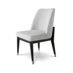 Fawcett Dining Chair – Taupe Boucle/Black Base -Chic Furniture Shop faw 003 wb 2