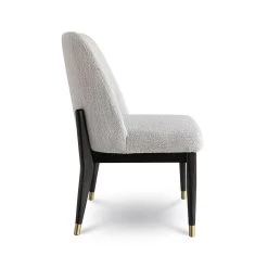 Fawcett Dining Chair – Taupe Boucle/Black Base -Chic Furniture Shop faw 003 wb 3 3