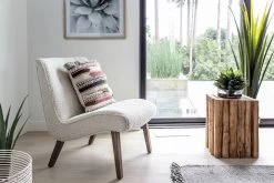 Natura Kotak Square Stool -Chic Furniture Shop fifi chair kotak stool bloom wall decor