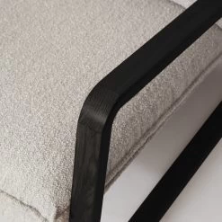 Finn Sling Chair – Black Frame – Taupe Boucle -Chic Furniture Shop fin 003 b 2