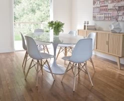 Saarinen 67" Oval Dining Table -Chic Furniture Shop flute dining table oval 2 600x488 4b2dadd8 44e9 4d24 bbc7 28f6985208e3