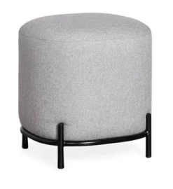 Pender Pin Leg Upholstered Stool - Grey