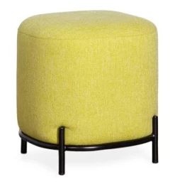 Pender Pin Leg Upholstered Stool - Green