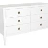 Katherine 6 Drawer Dresser - White 2 Katherine 6 Drawer Dresser - White -Chic Furniture Shop hara dresser 6 drawer white 1