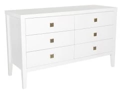 Katherine 6 Drawer Dresser - White