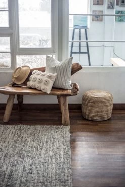 Breathe 22″ Square Feather Cushion – Cream Stripe -Chic Furniture Shop lifestyle oct 23 202061