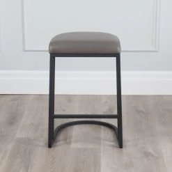 Dome Counter Stool - Grey -Chic Furniture Shop n1231c 135 1 1