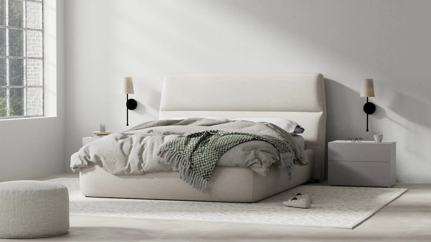 Lunar King Storage Bed - Greige 4 Lunar King Storage Bed - Greige - Image 2