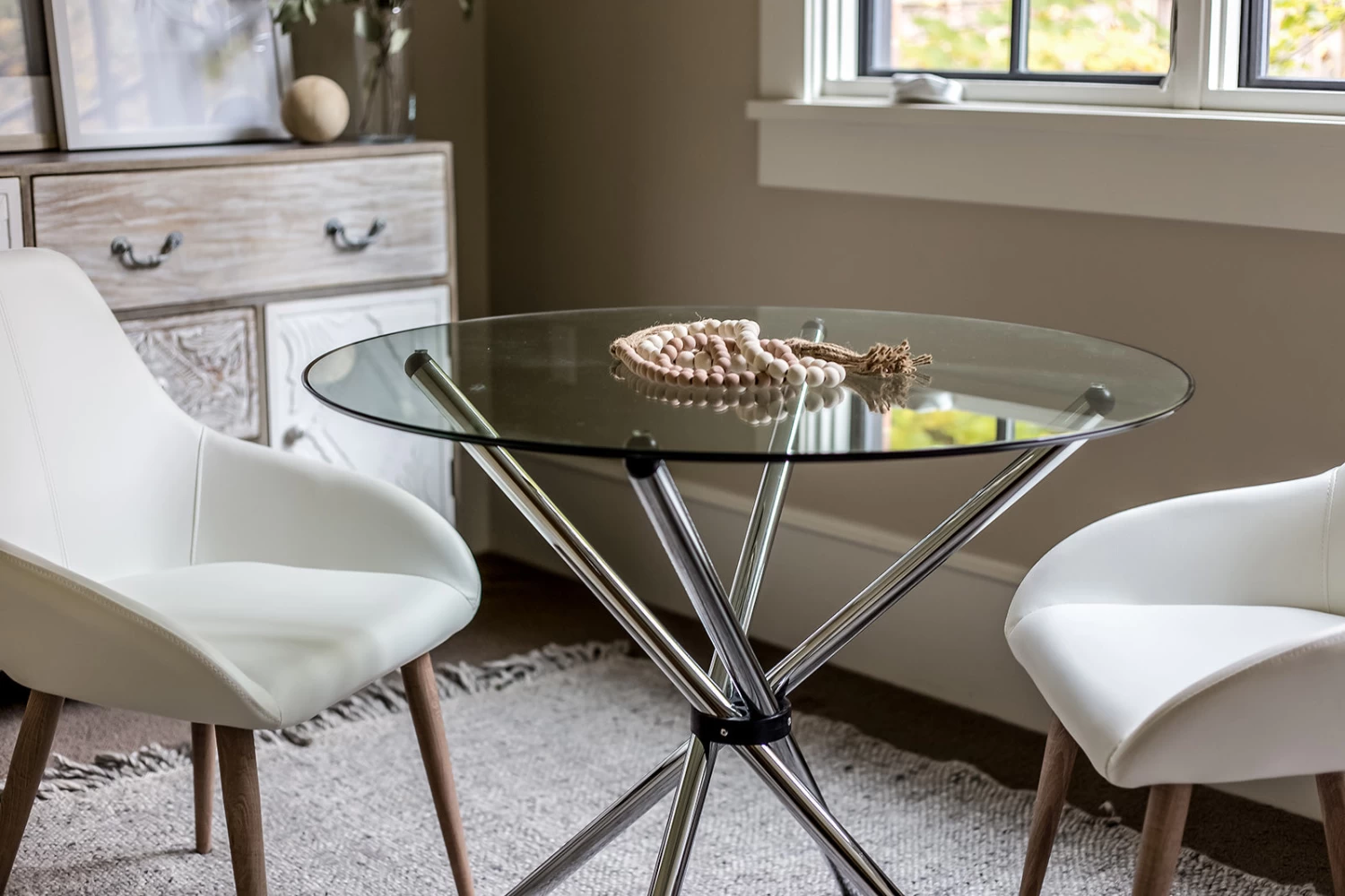 Tina Chair – White / White Oak 6 Tina Chair – White / White Oak - Image 4