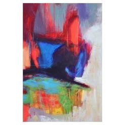 Rosy Plumes Canvas Painting -Chic Furniture Shop ol1414 rosy plumes 03.146