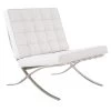 Barcelona Pavilion Lounge Chair - White -Chic Furniture Shop pavilion lounge white diagonal 1 1