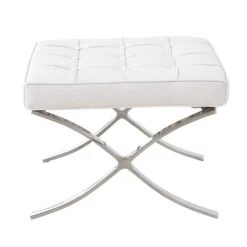Barcelona Pavilion White Ottoman