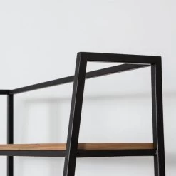 Prince Wood Bookshelf- Black Frame -Chic Furniture Shop pri 003 b 600x600 1