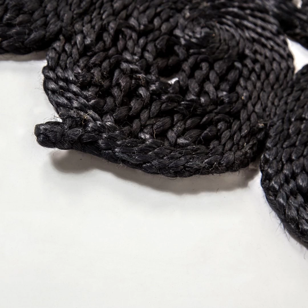 Dandelion 9ft Round Rug – Black 7 Dandelion 9ft Round Rug – Black - Image 5