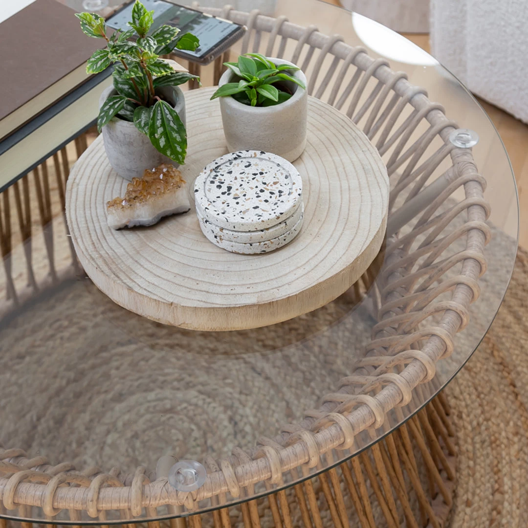 Nova Wood Round Coaster 6 Nova Wood Round Coaster - Image 4