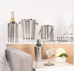 Axis Bold Rib Double Wall Champagne Bucket -Chic Furniture Shop t3