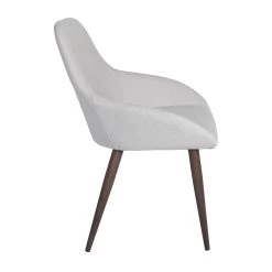 Tina Chair – Dove Grey / Walnut -Chic Furniture Shop tina chair dove grey walnut 2