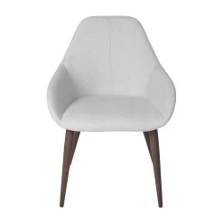 Tina Chair – Dove Grey / Walnut -Chic Furniture Shop tina chair dove grey walnut 3