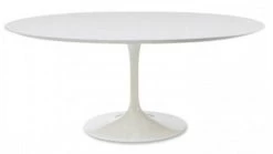 Trumpet Fiberglass Oval Dining Table