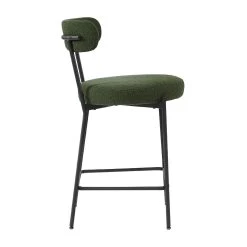 Molly Counter Stool - Green Boucle -Chic Furniture Shop zc34567 1