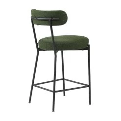 Molly Counter Stool - Green Boucle -Chic Furniture Shop zc34569 1