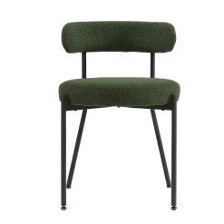 Molly Dining Chair - Green Boucle -Chic Furniture Shop zc34577 1