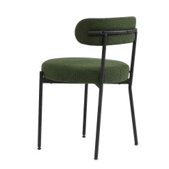 Molly Dining Chair - Green Boucle -Chic Furniture Shop zc34587 1 2