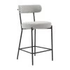 Molly Counter Stool - Grey Boucle 1 Molly Counter Stool - Grey Boucle -Chic Furniture Shop zc34606 1