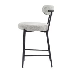 Molly Counter Stool - Grey Boucle -Chic Furniture Shop zc34608 1 1