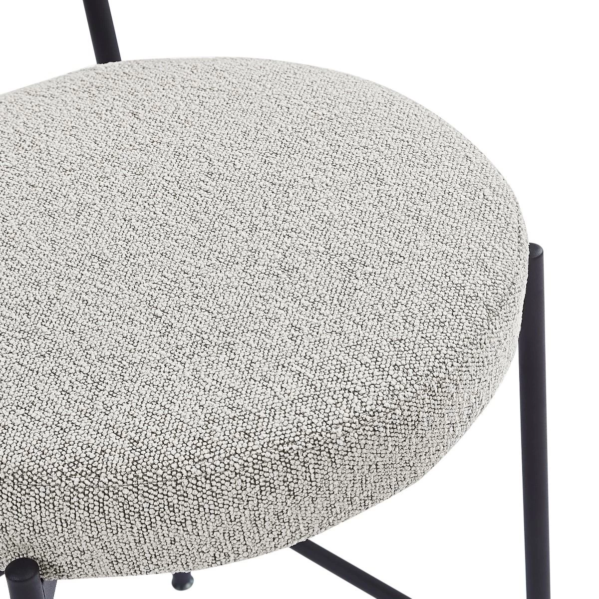 Molly Dining Chair - Grey Boucle 5 Molly Dining Chair - Grey Boucle - Image 3